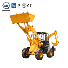 Chinese Small Wheel Mini 4x4 Tractor Excavator Digger Backhoe Loader for sale